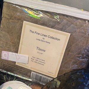 Linda Dano Home Brown Throw Blanket